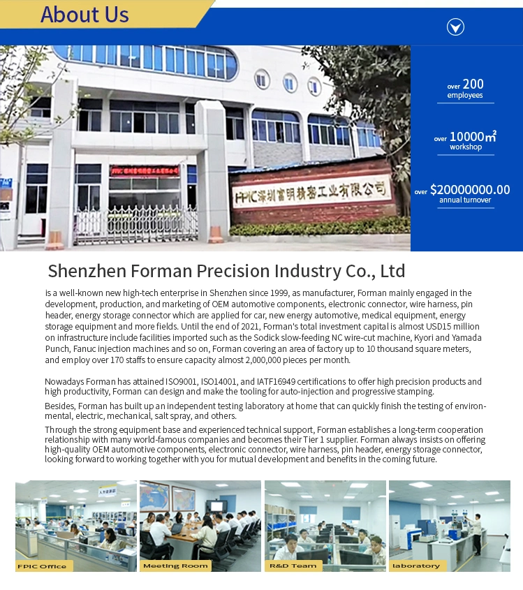 Shenzhen Factory Wholesale Custom Waterproof Automotive Low Voltage Vehicle Connectors