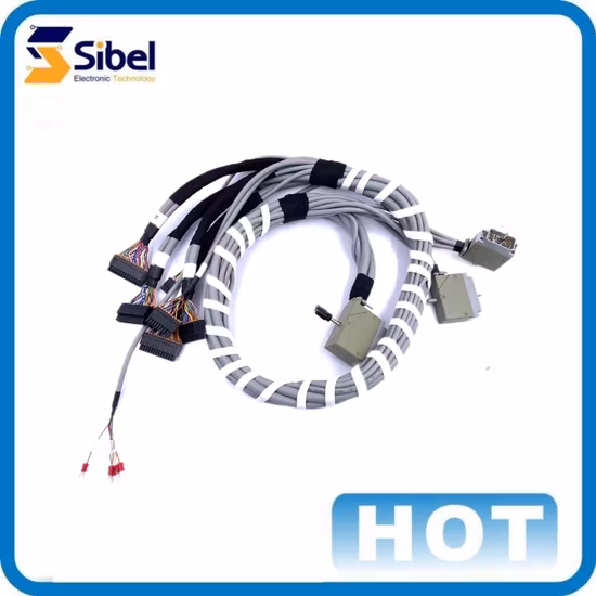 Factory Customized Hot Selling Double Head Industrial Wiring Harnesses with Plugs According to Customer Requirements